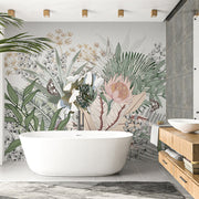 Papier peint salle de bain