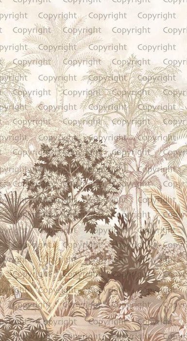 Papier peint jungle lumineuse