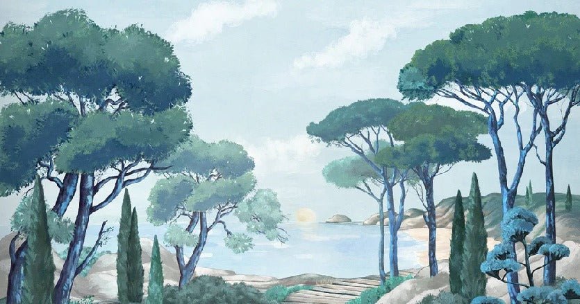 Papier peint balade dans les calanques