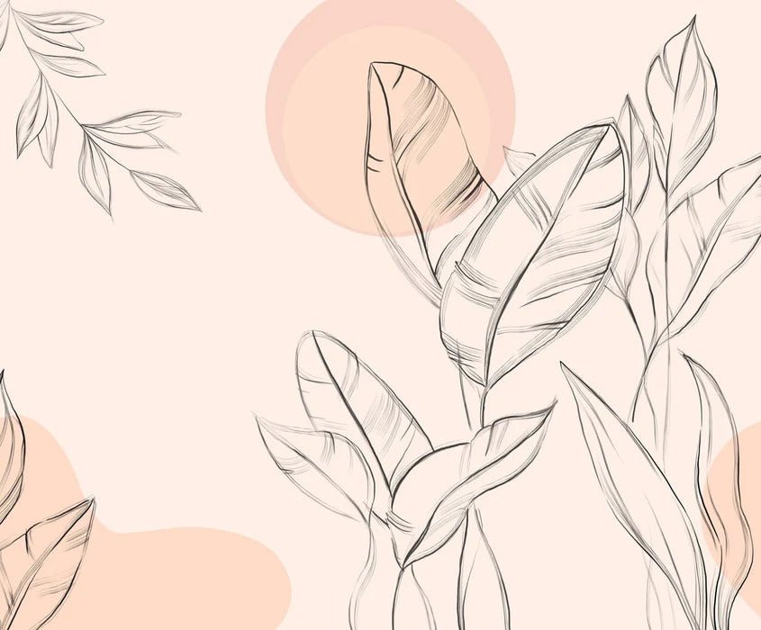 Papier peint gracieuse flore