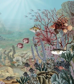 Papier peint vie sous la mer