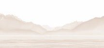 Papier peint Annecy et son lac paisible beige