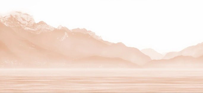 Papier peint Annecy et son lac paisible terracotta