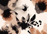 Papier peint fleur hypnotique