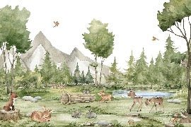 Papier peint animaux en forêt