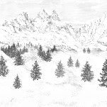 Papier peint Aiguilles d'Arves