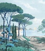 Papier peint balade dans les calanques