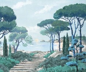 Papier peint balade dans les calanques