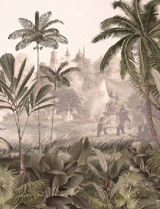 Papier peint jungle haven léopard