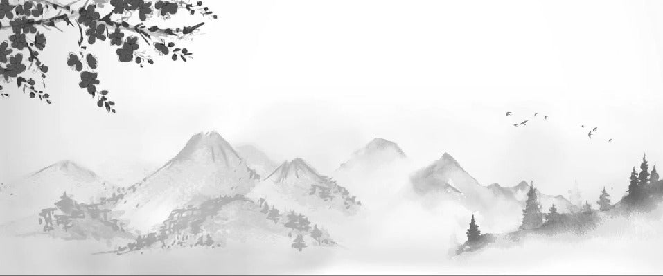 Papier peint zen paysage minimaliste