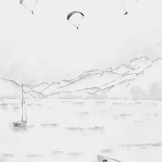 Papier peint Annecy, cimes & art