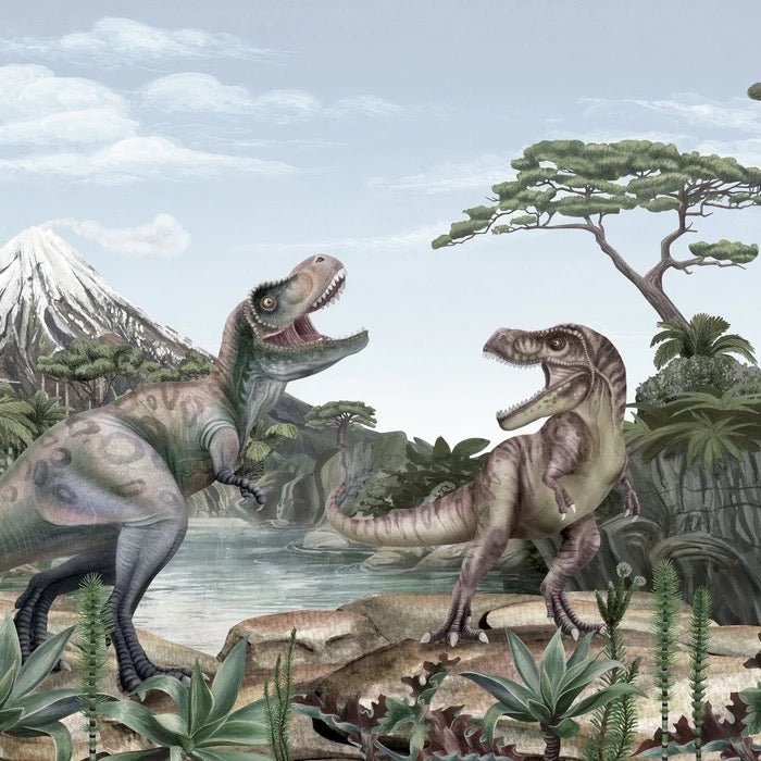 Papier peint le monde des dinosaures