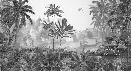 Papier peint jungle haven léopard