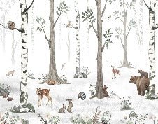 Papier peint animaux printemps forêt