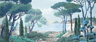 Papier peint balade dans les calanques