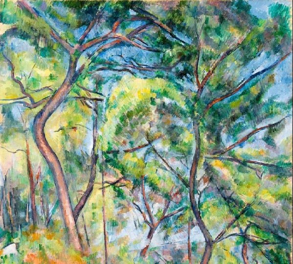 Papier peint forêt de pins - Paul Cézanne