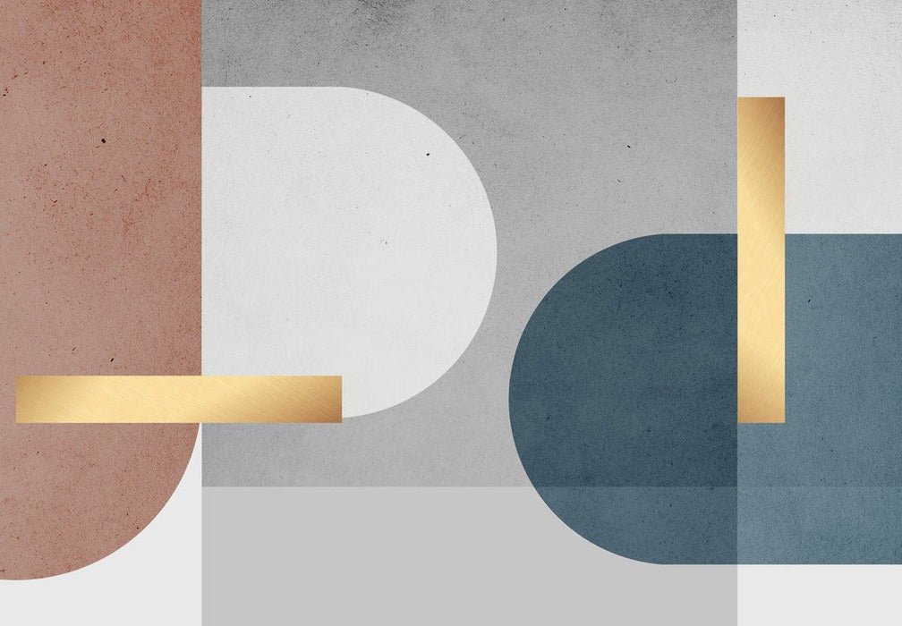 Papier peint ciment graphique