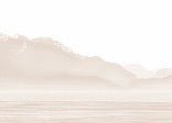 Papier peint Annecy et son lac paisible beige