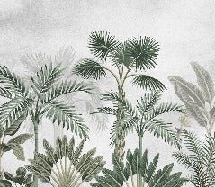 Papier peint jungle tendance arbres exotiques