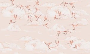 Papier peint chambre enfant poétique terracotta