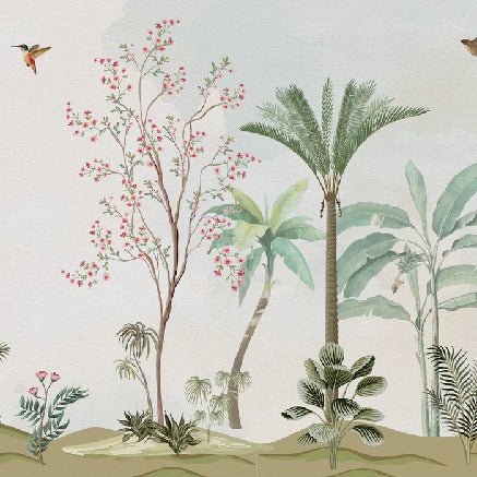 Papier peint chinoiserie jungle