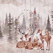 Children's bedroom wallpaper douces biches