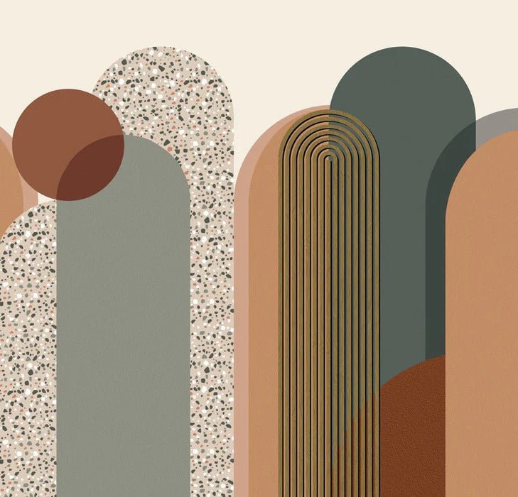 Papier peint Art déco graphique tendance