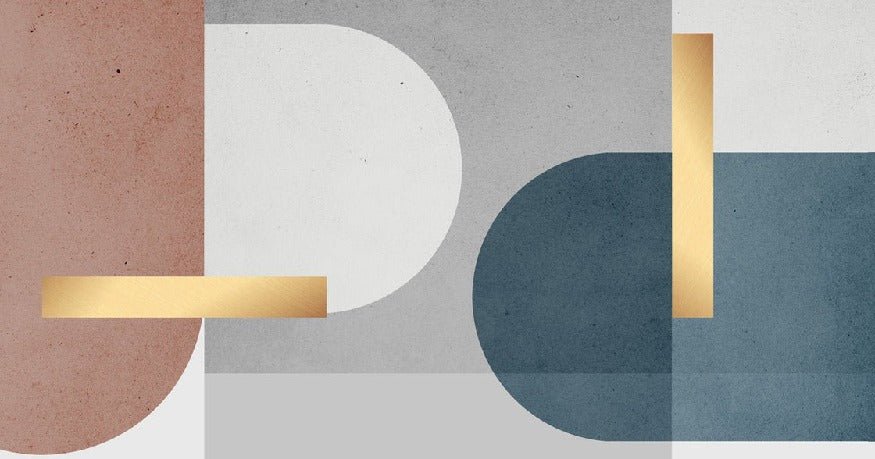 Papier peint ciment graphique