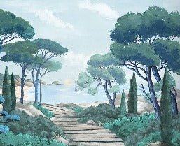 Papier peint balade dans les calanques