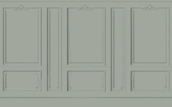 Papier peint Haussmann Vert de gris