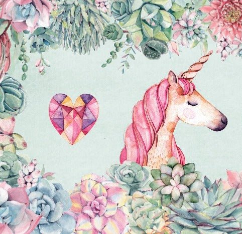 Papier peint Licorne & Flower