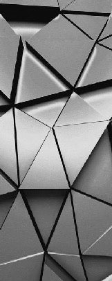 Papier peint 3D black perspective gold