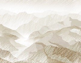 Papier peint illustration montagnes sépia