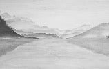 Papier Peint Vue Grand Albigny | Les Bleus du Lac®