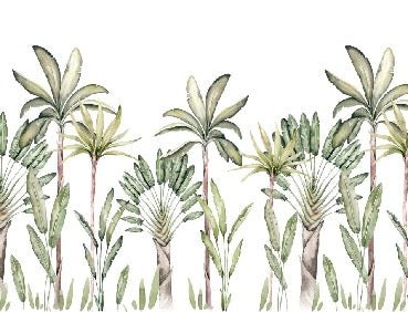 Papier peint tropical aquarelle