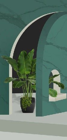 Papier peint hôtel trompe l'oeil