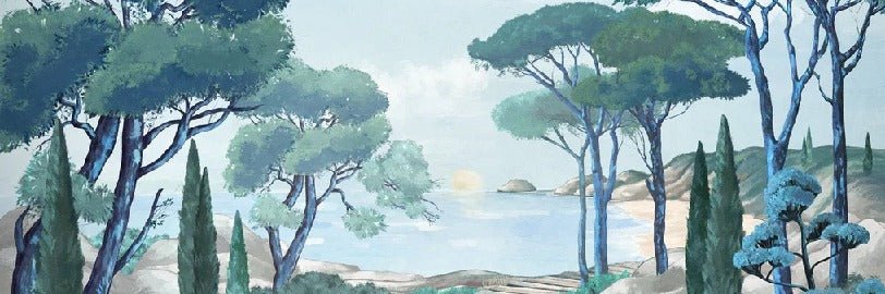 Papier peint balade dans les calanques