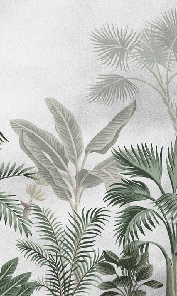 Papier peint jungle tendance arbres exotiques
