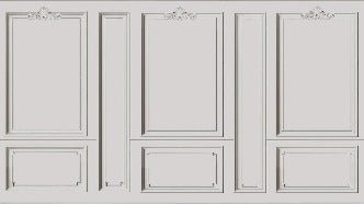 Papier peint Français Haussmannien Gris chaud