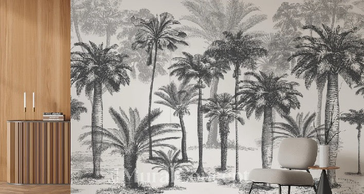 Papier peint Jungle Black & White