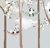 Papier peint chambre enfant panda