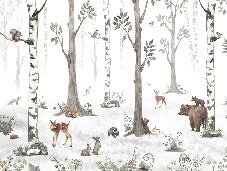 Papier peint animaux printemps forêt