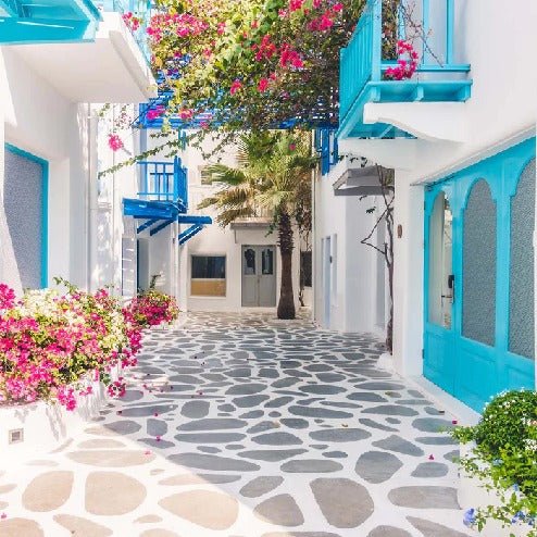 Papier peint Village Grec Santorin