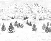 Papier peint Aiguilles d'Arves
