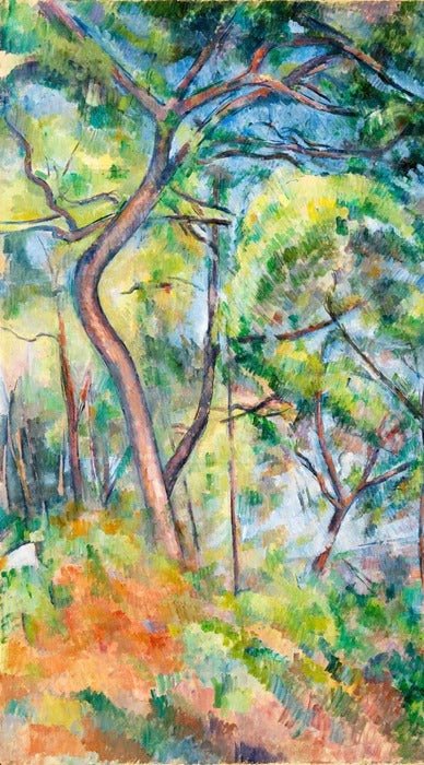 Papier peint forêt de pins - Paul Cézanne