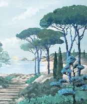 Papier peint balade dans les calanques