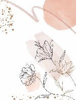 Papier peint formes et fleurs