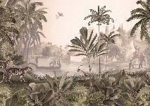 Papier peint jungle haven léopard