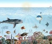 Papier peint animaux marins