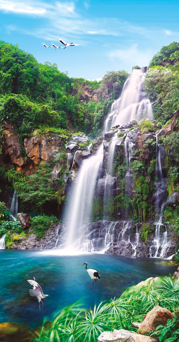Papier peint cascade de la Réunion, XXL, tendance